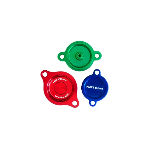 Oil filter cover Yamaha YZ 450 F (03-09) blue - NRTeam DS94.0003B