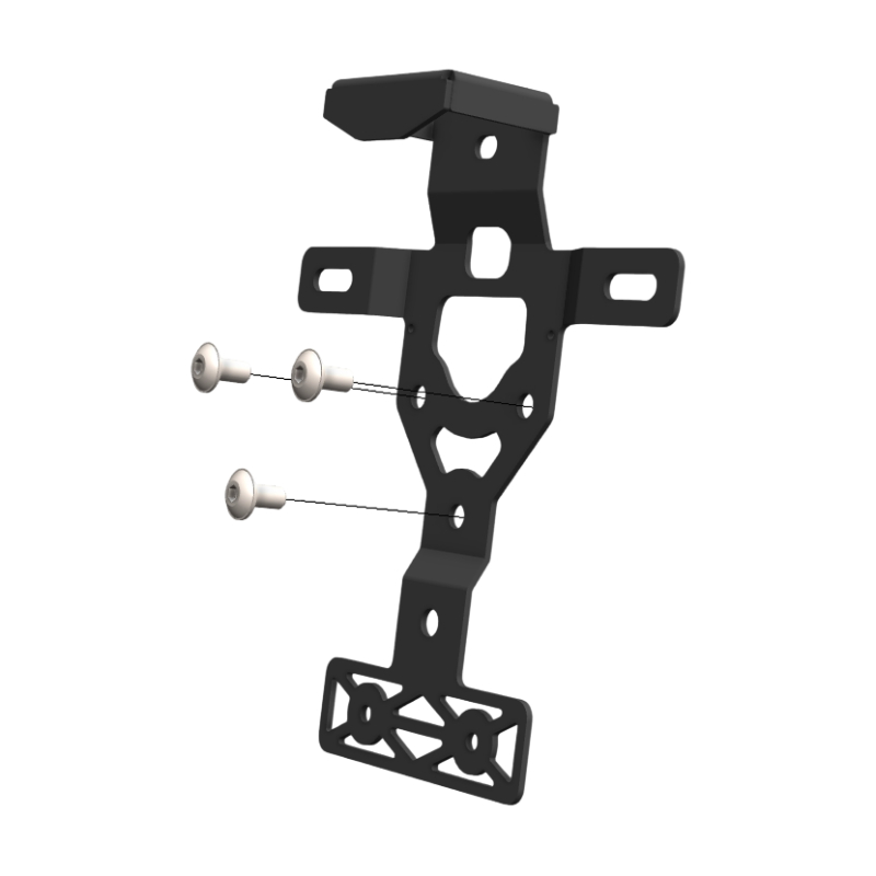 License plate holder assembly Ducati Desert X (22-24) textured black 20700850005