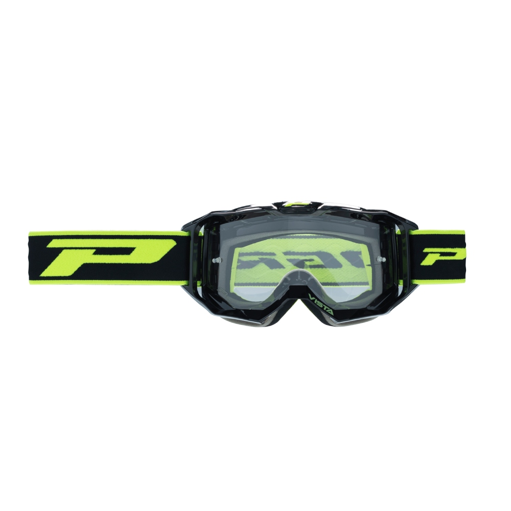 Goggles Pro Grip Vista - Black Neon yellow clear lens 3303-102-TR