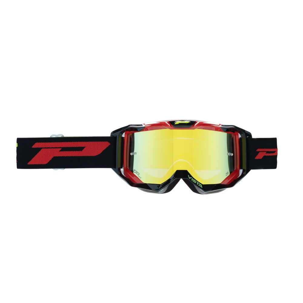 Goggles Pro Grip Vista - Black Red mirrored lens yellow