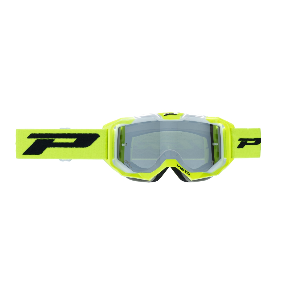 Goggles Pro Grip Vista - Neon yellow Black mirrored lens silver 3303-405-FL