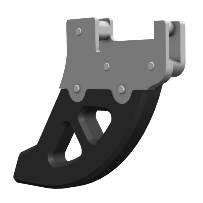 Disc Guard rear DTC Gasgas 300 EC (21-25) black 9202150301