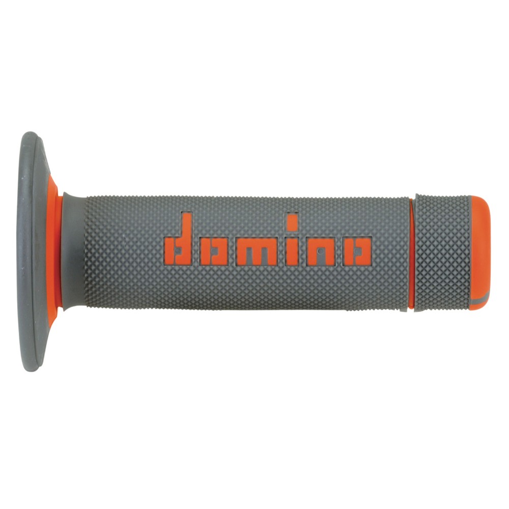 Pair of Grips off-road Domino A020 - grey orange