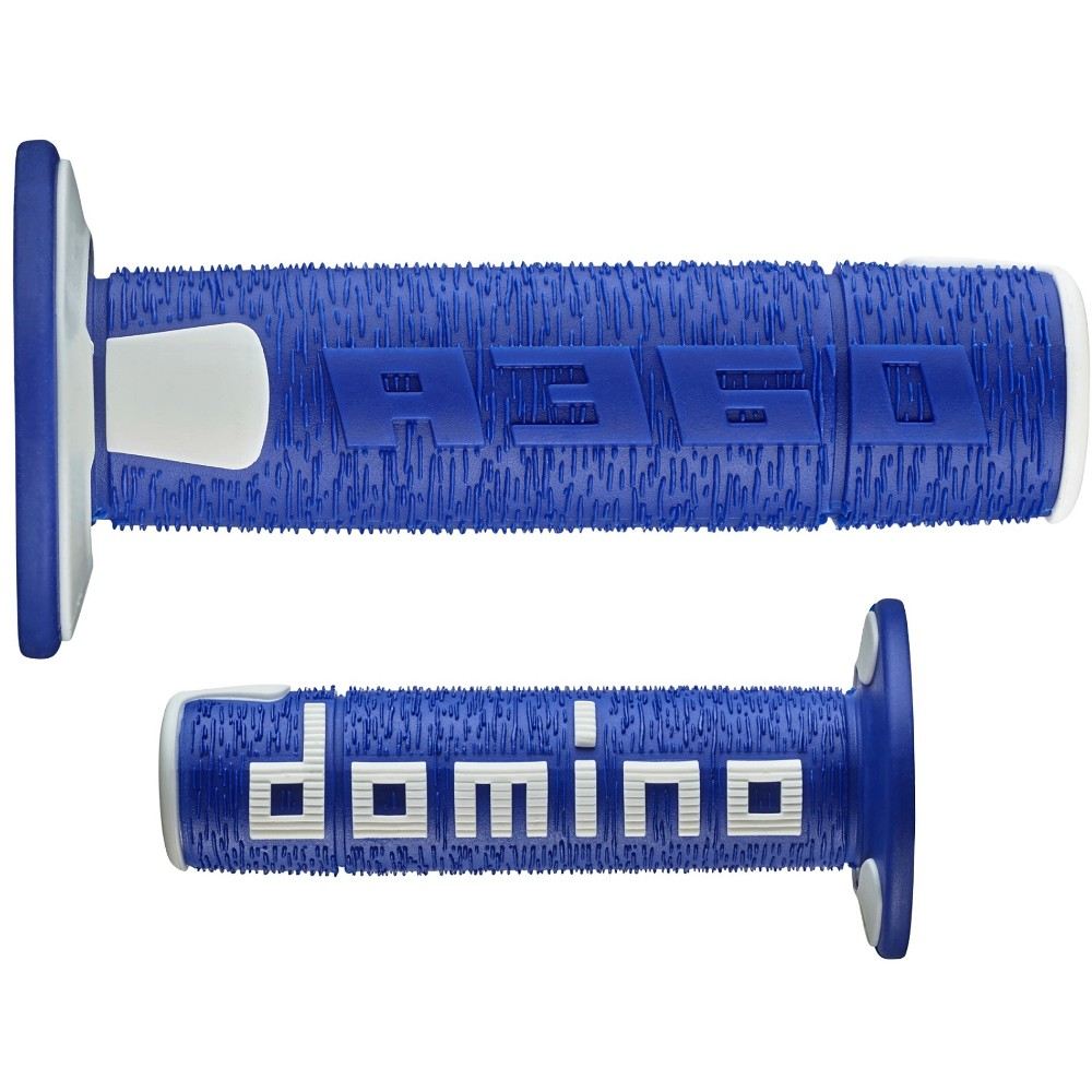 Pair of Grips off-road Domino A360 - blue white