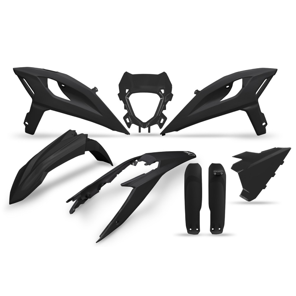 Plastics kit Beta RR 390 (25-26) - colour black BEKIT802F-001