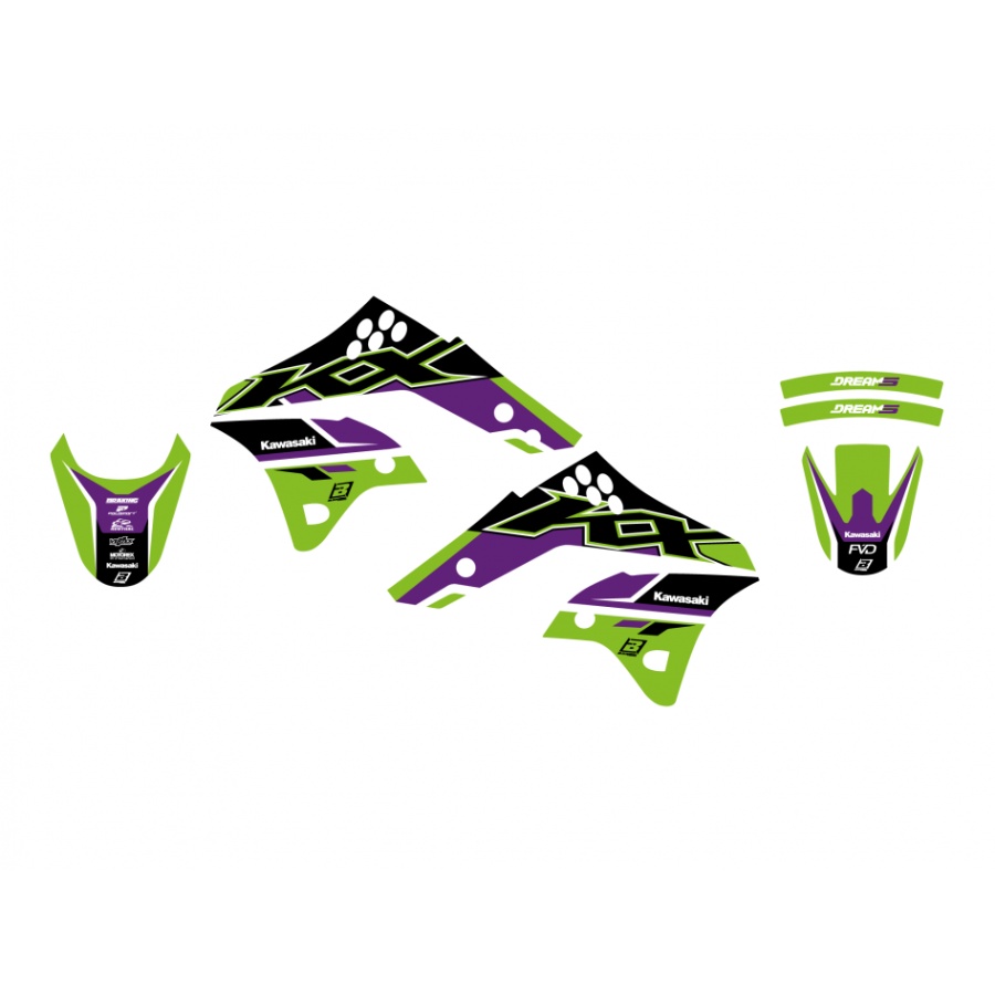Graphics kit Kawasaki KX 250 F (06-08) Dream 5 BL-2416AB