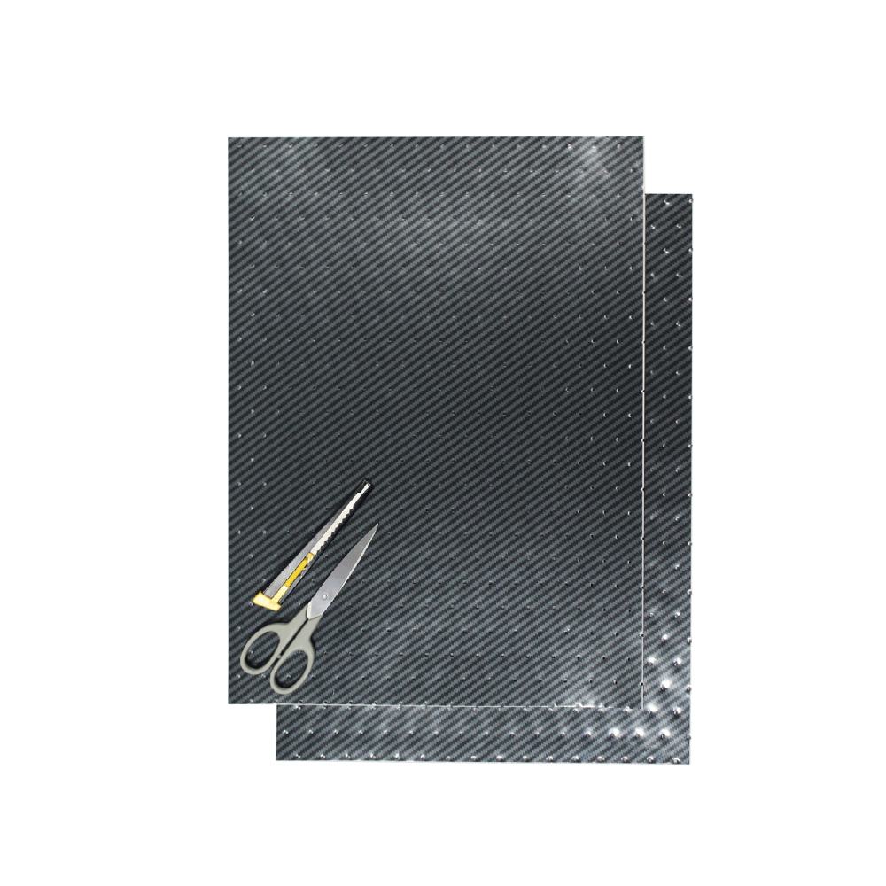 Crystall adhesive sheets carbon look with holes BL-5004