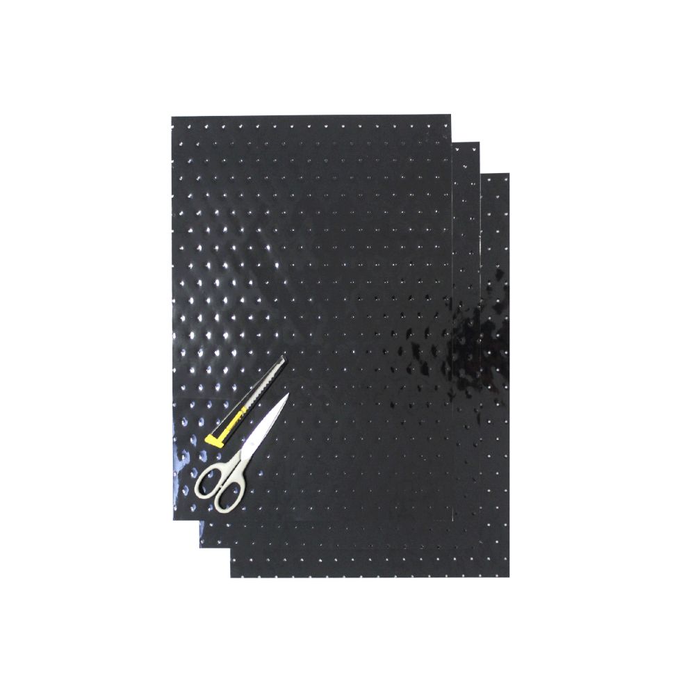 Crystall adhesive sheets black with holes BL-5052/20