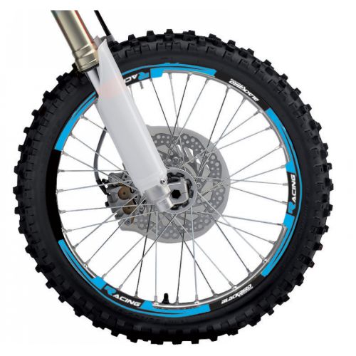 Kit sticker Wheel Blackbird Wing neon light blue BL-5088/70