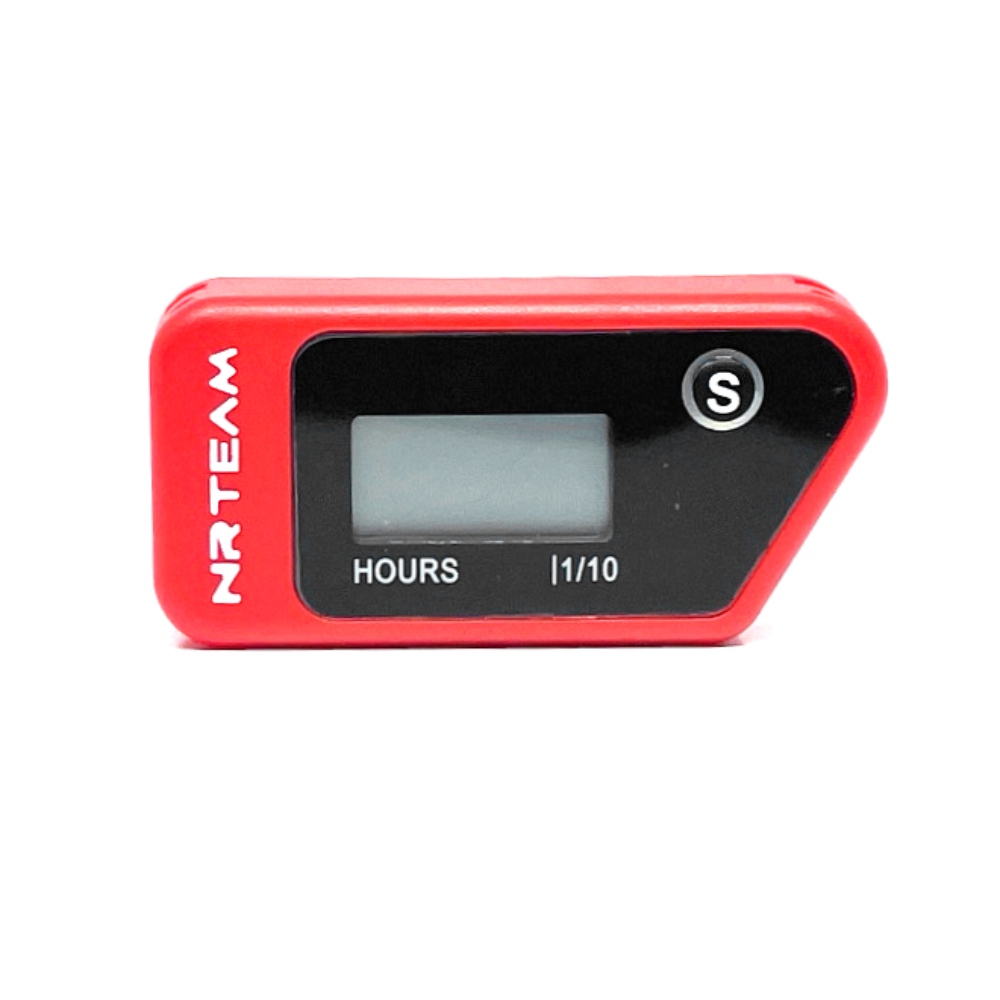 Universal wireless hour meter red