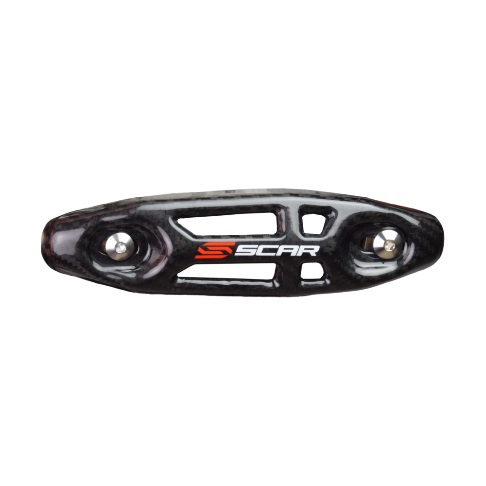 Universal carbon 4-stroke exhaust header guard Scar CUHP