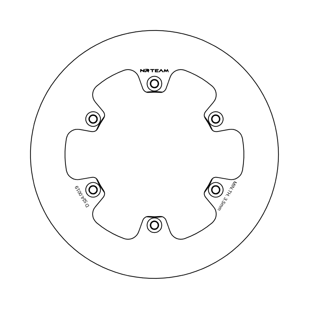 Brake disc NRTeam KTM 85 SX (21-25) rear solid DS14.0019