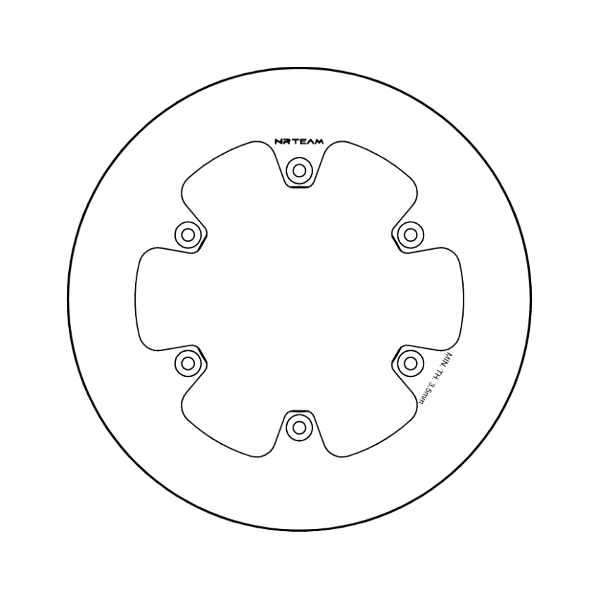 Brake disc NRTeam Fantic 250 XEF (25) rear solid DS14.0079