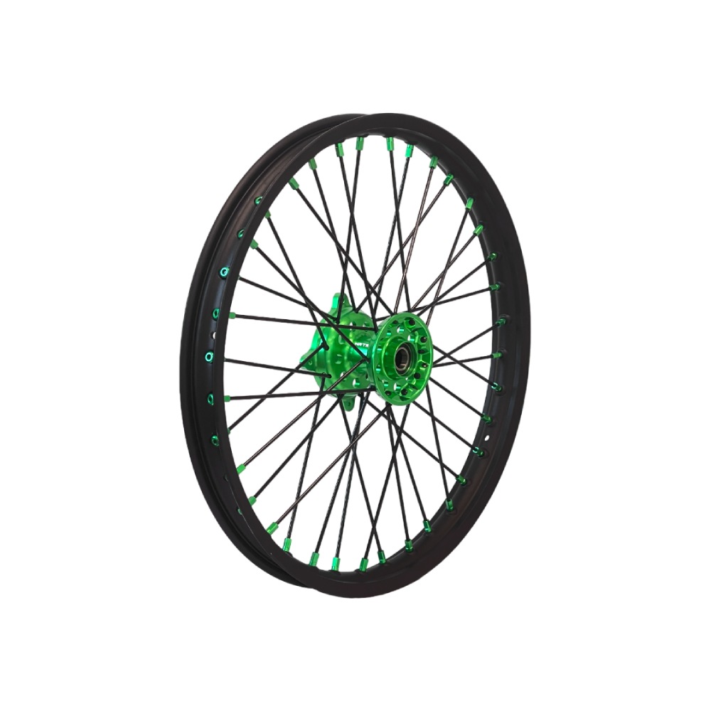 Wheel Kawasaki KX 450 F (19-26) front 21x1.60 green DS50.FB22V