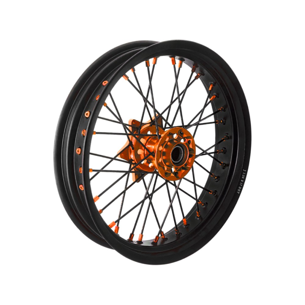 Wheel KTM 144 SX (08) front 17x3.50 orange DS50.FM51A