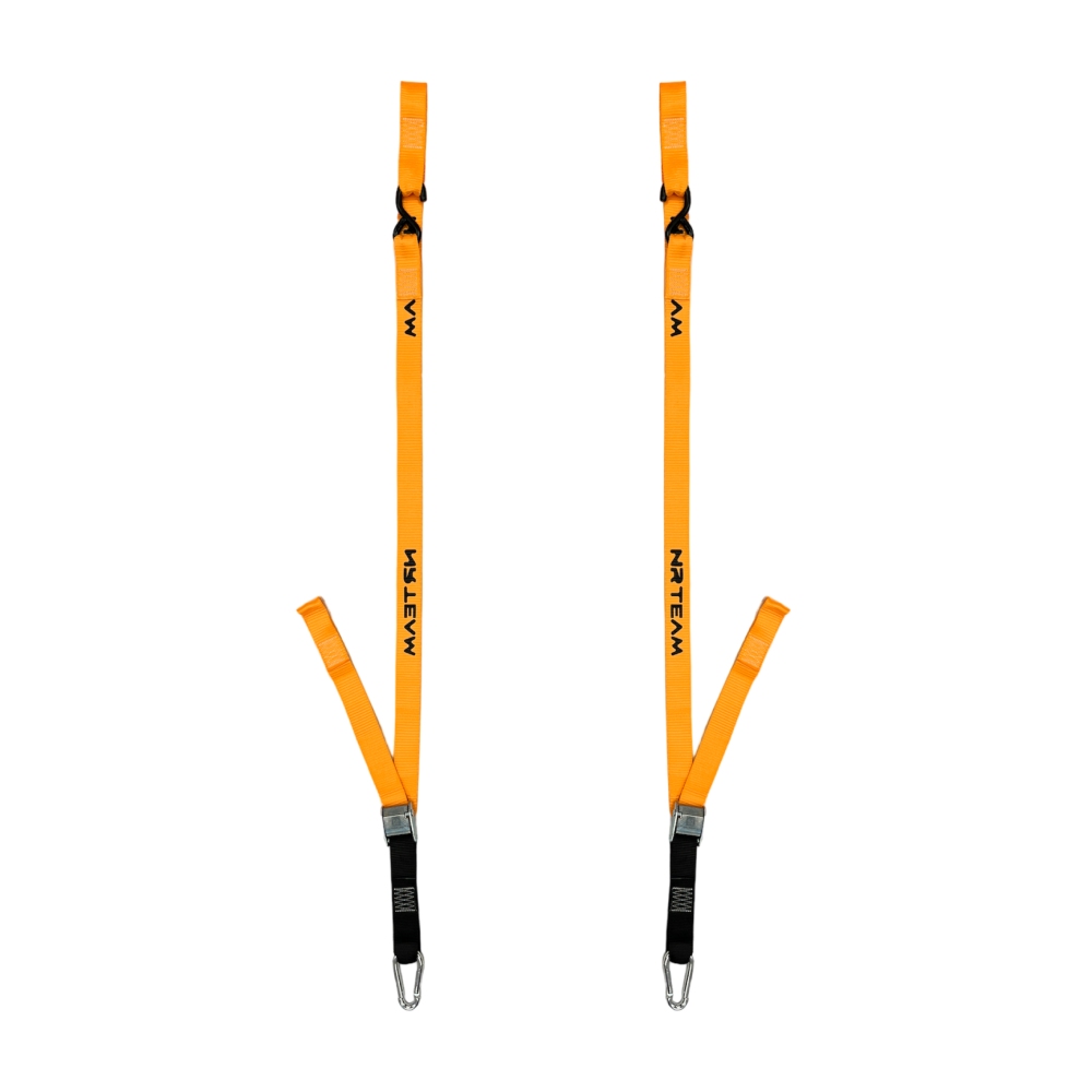 Pair of motorcycle straps Pull Up 38mm NRTeam orange DS89.PU15A