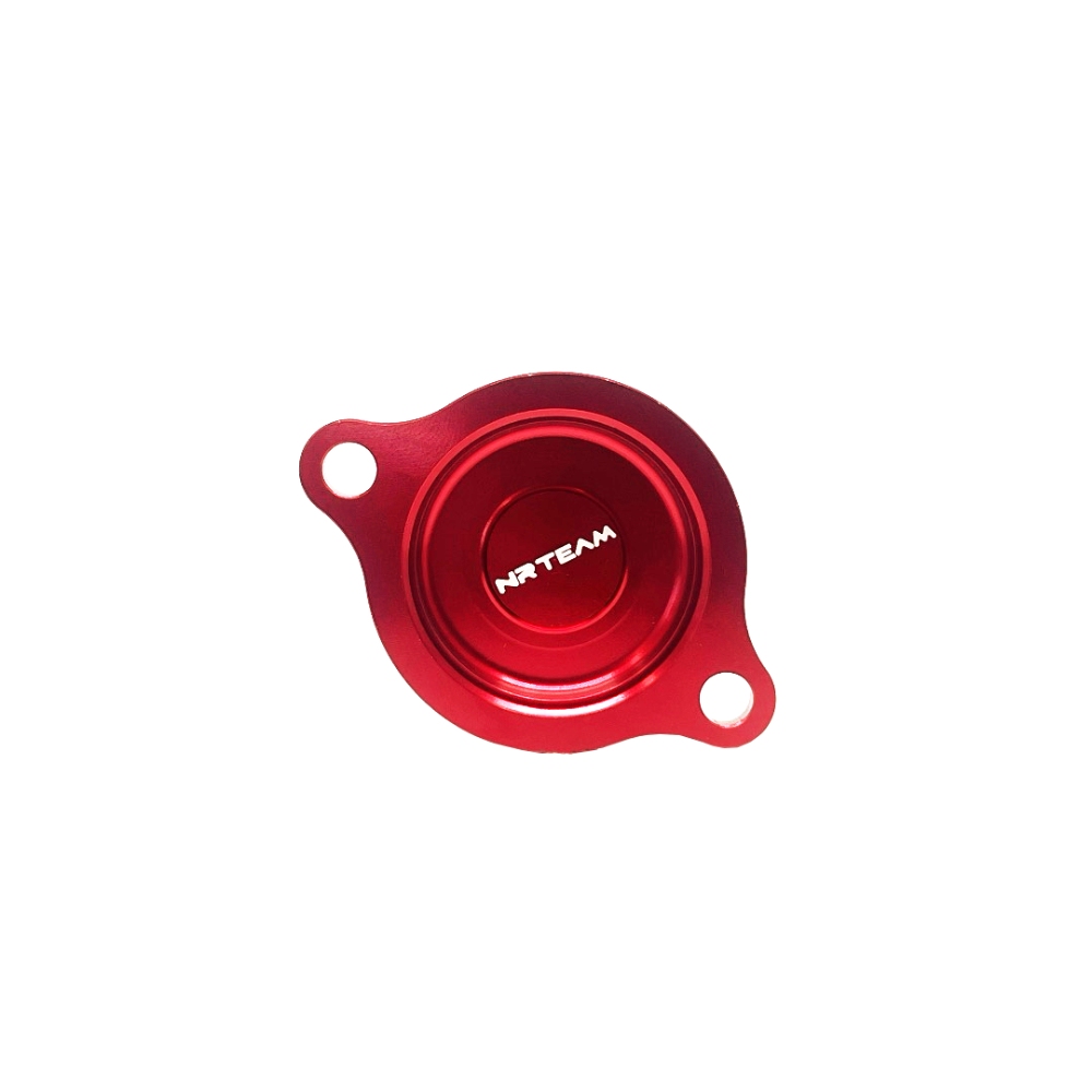 Oil filter cover Honda CRF 250 R (10-17) red - NRTeam DS94.0008R