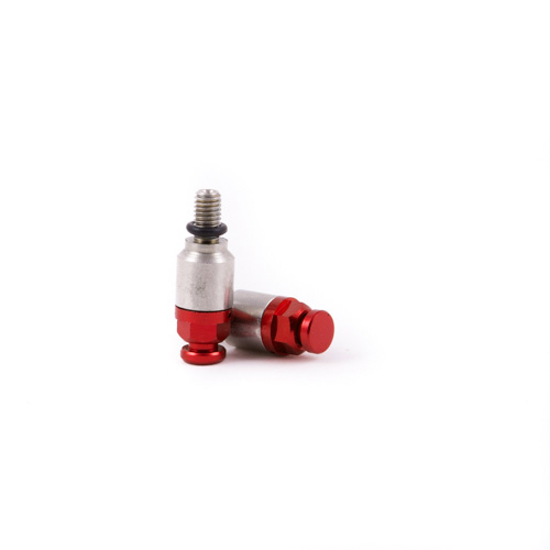 Pair of quick-release fork bleeders M5x0.8 red