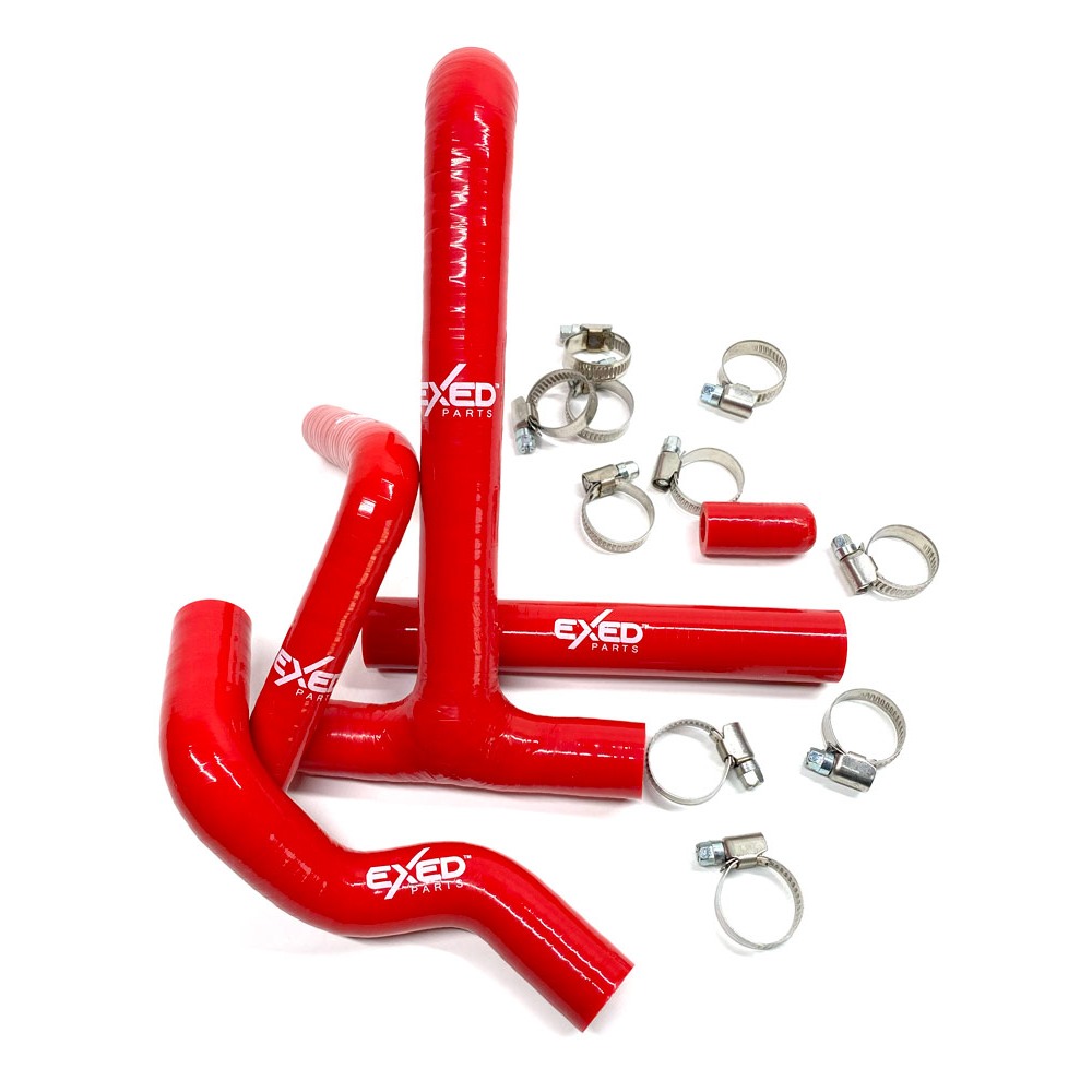 Radiator hoses Beta RR 250 (20-24) red - Exed E-SH-B1-R