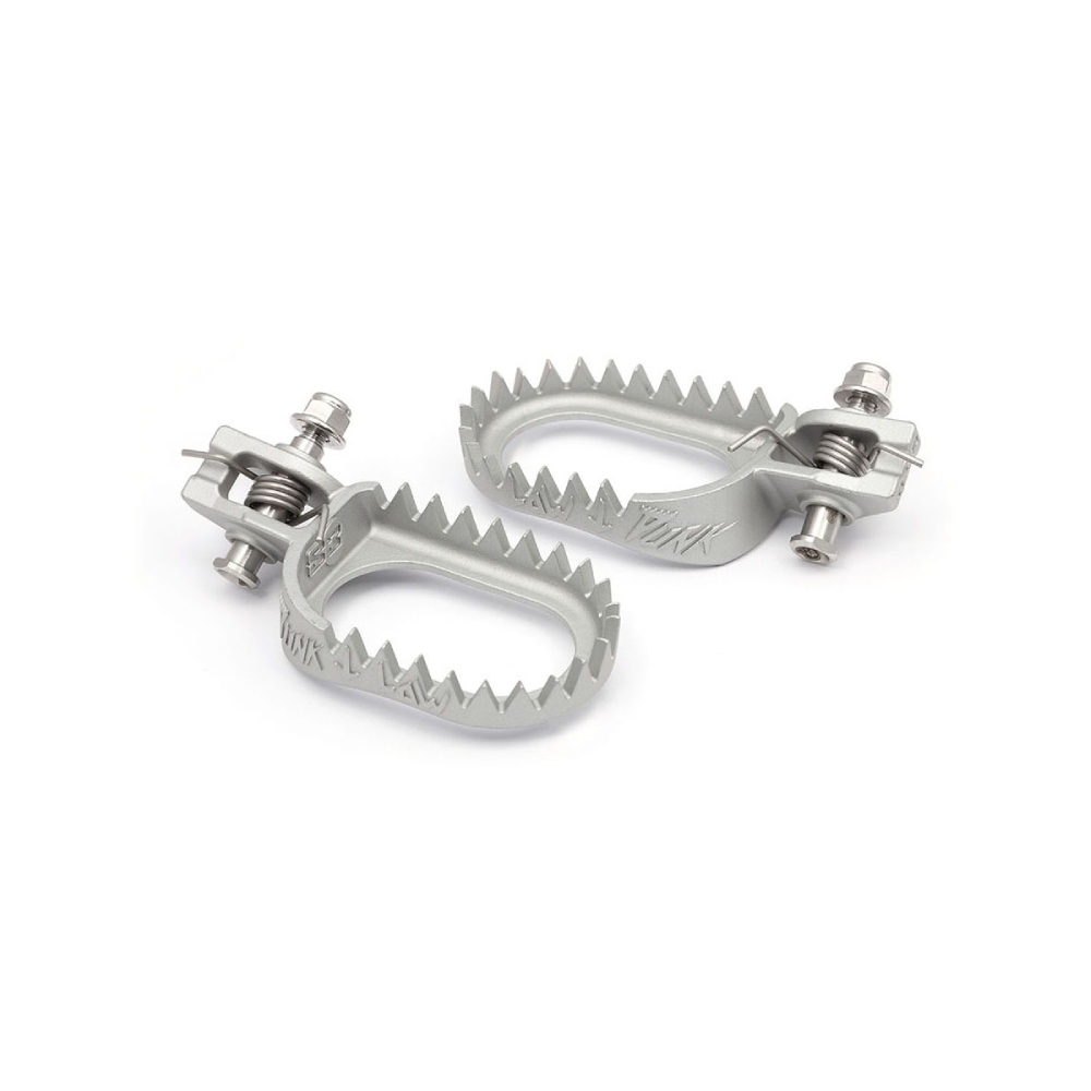 Footpegs steel S3 KTM 250 SX (17-22) rear-set and lowered grey ESK-1470-S