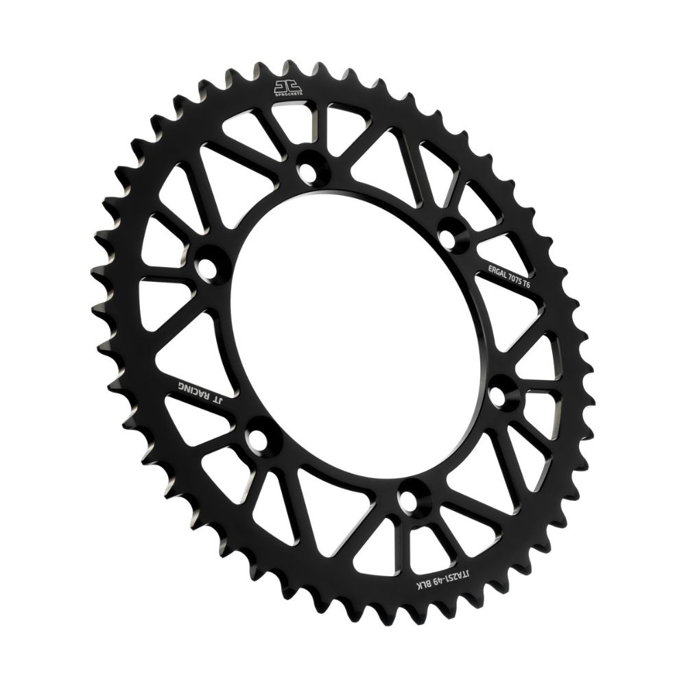 Rear sprocket JT ergal Yamaha YZ 450 F (03-25) 49 teeth black JTA251.49BLK