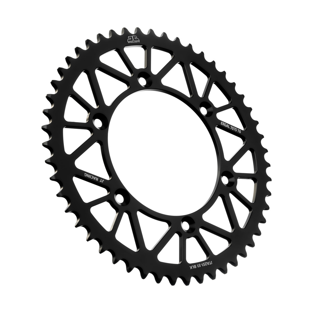Rear sprocket JT ergal Yamaha WR 400 F (99-00) 51 teeth black JTA251.51BLK