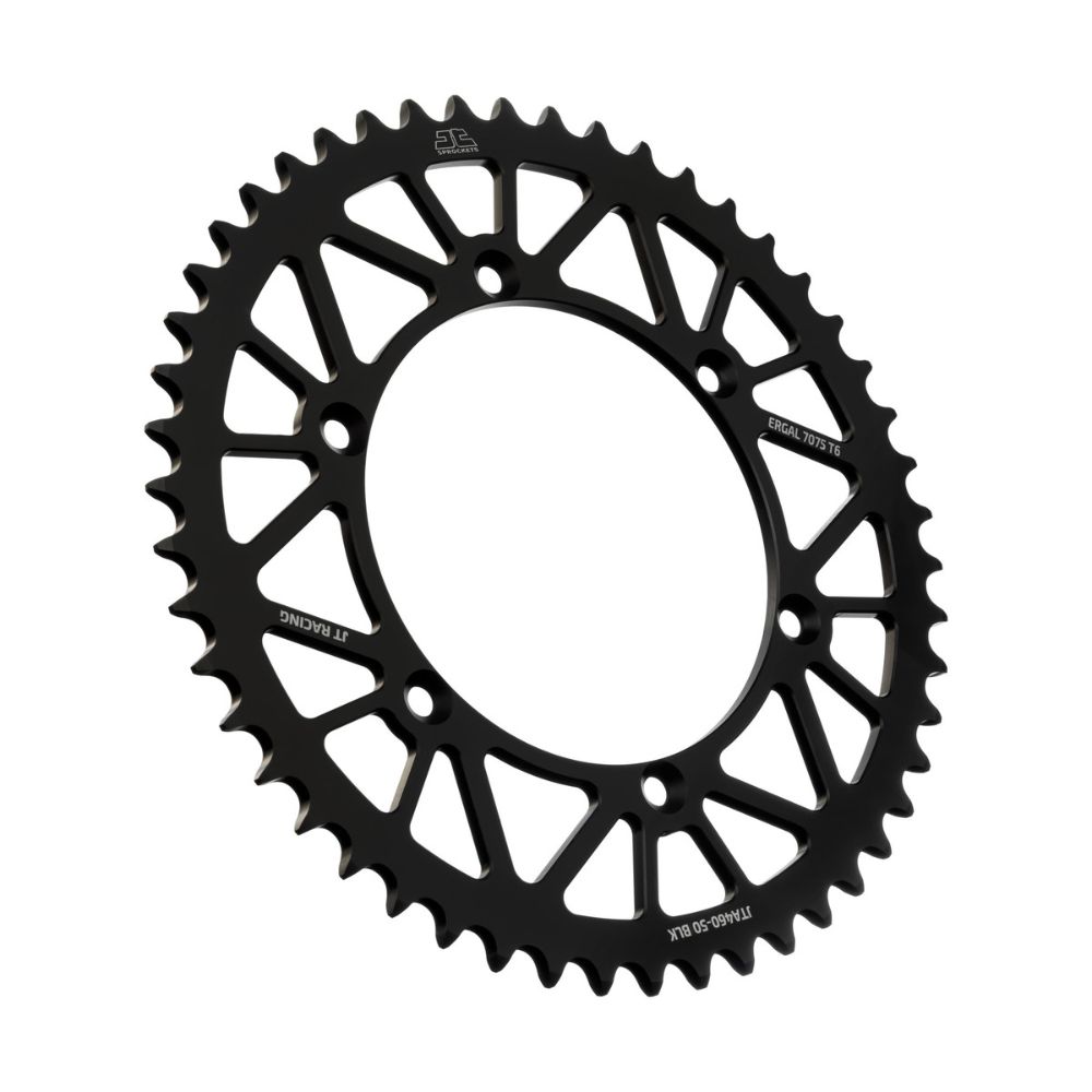 Rear sprocket JT ergal Kawasaki KX 500 (83-04) 50 teeth black JTA460.50BLK