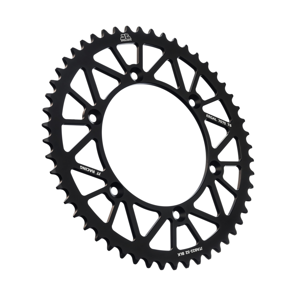 Rear sprocket JT ergal Husqvarna 450 TC (02-10) 52 teeth black JTA822.52BLK