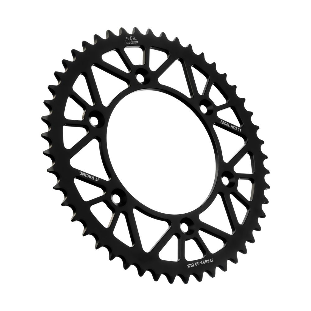 Rear sprocket JT ergal Husaberg 125 TE (11-14) 49 teeth black JTA897.49BLK
