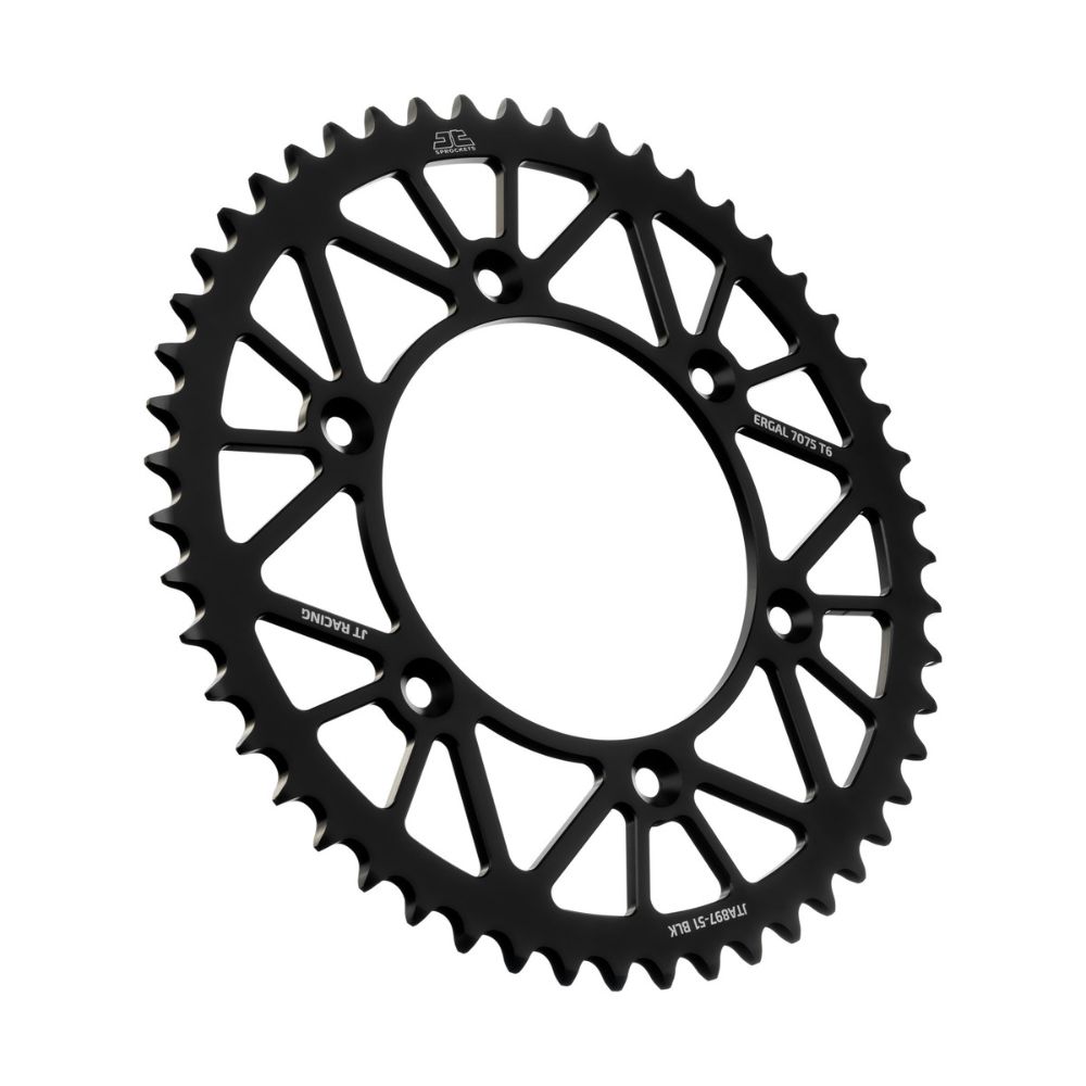 Rear sprocket JT ergal Husaberg 250 TE (11-14) 51 teeth black JTA897.51BLK