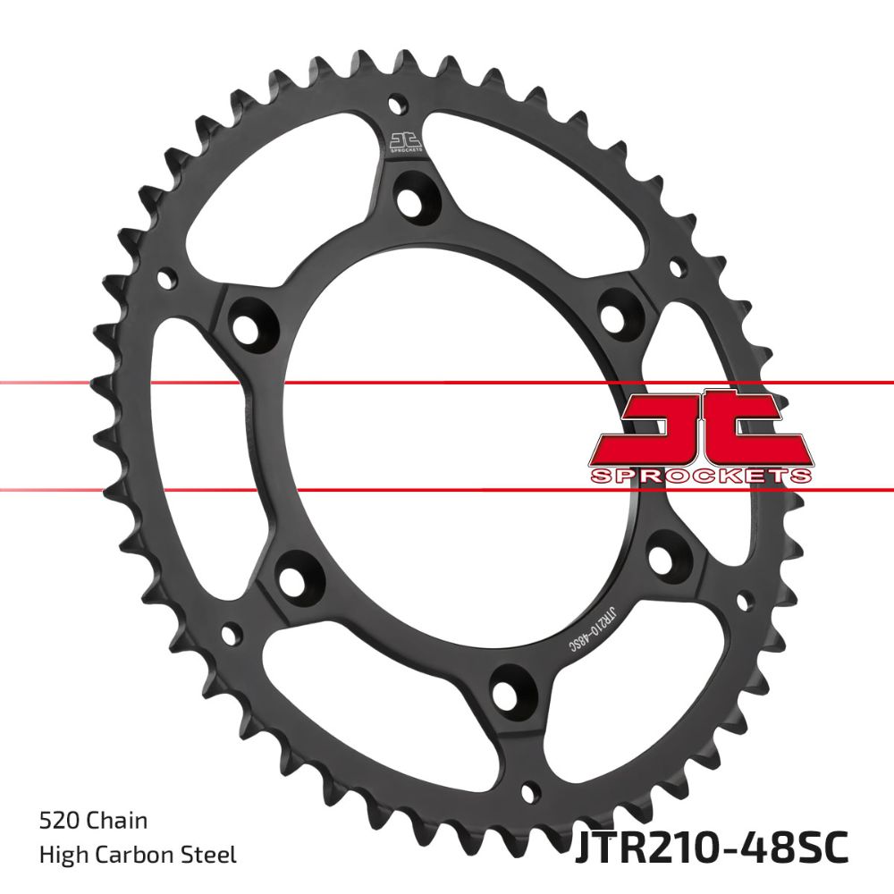 Rear sprocket JT steel Beta RR 390 (15-25) 48 teeth self-cleaning JTR210.48SC