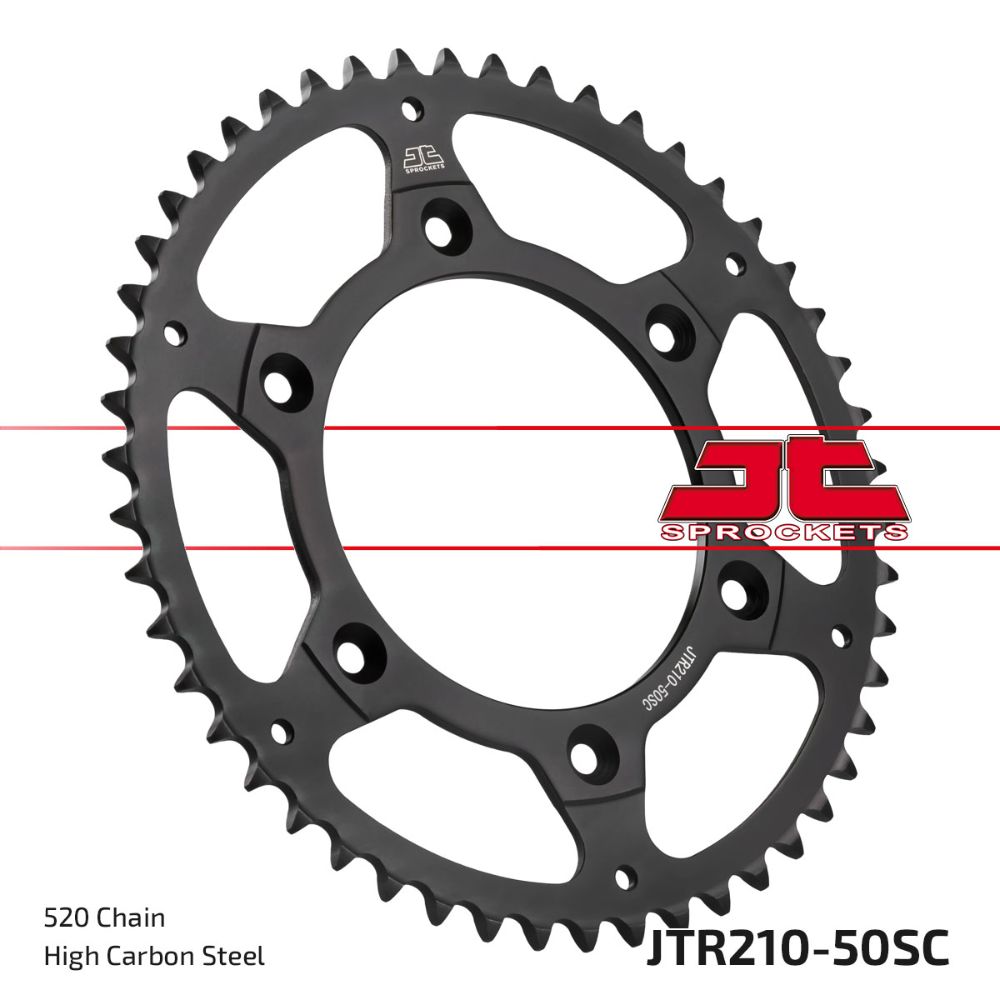 Rear sprocket JT steel Beta RR 390 (15-25) 50 teeth self-cleaning JTR210.50SC