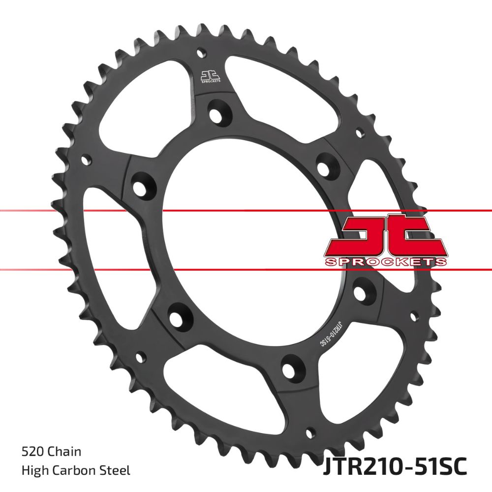 Rear sprocket JT steel Beta RR 300 (13-25) 51 teeth self-cleaning JTR210.51SC