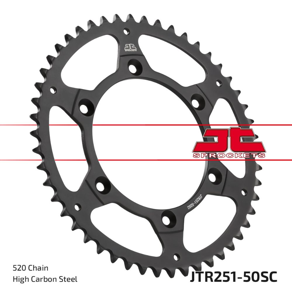 Rear sprocket JT steel Yamaha WR 426 F (01-02) 50 teeth self-cleaning JTR251.50SC