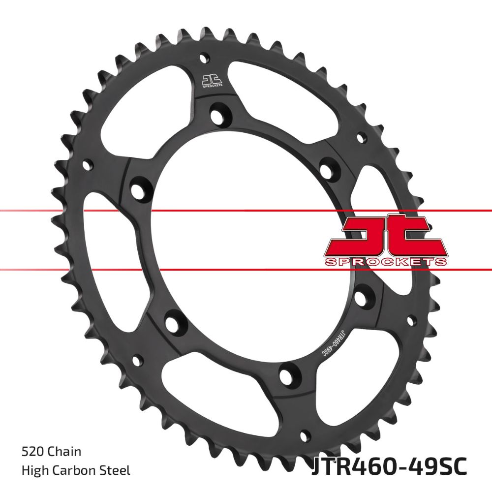 Rear sprocket JT steel Kawasaki KX 450 F (06-25) 49 teeth self-cleaning JTR460.49SC