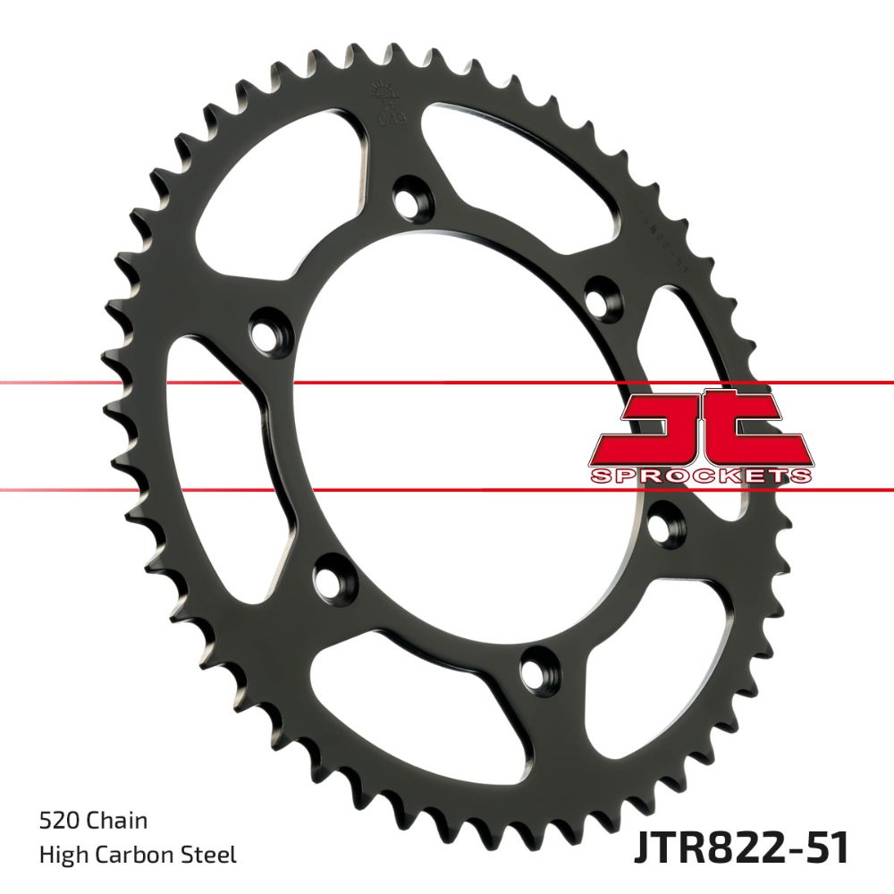 Rear sprocket JT steel Beta RR 525 (05-09) 51 teeth JTR822.51