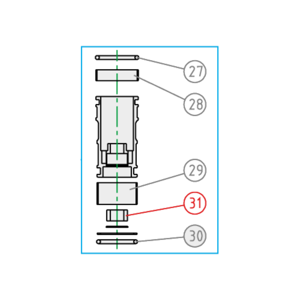 Free piston KYB Beta RR 125 2T (20-25) - Oil seal* K110310000201