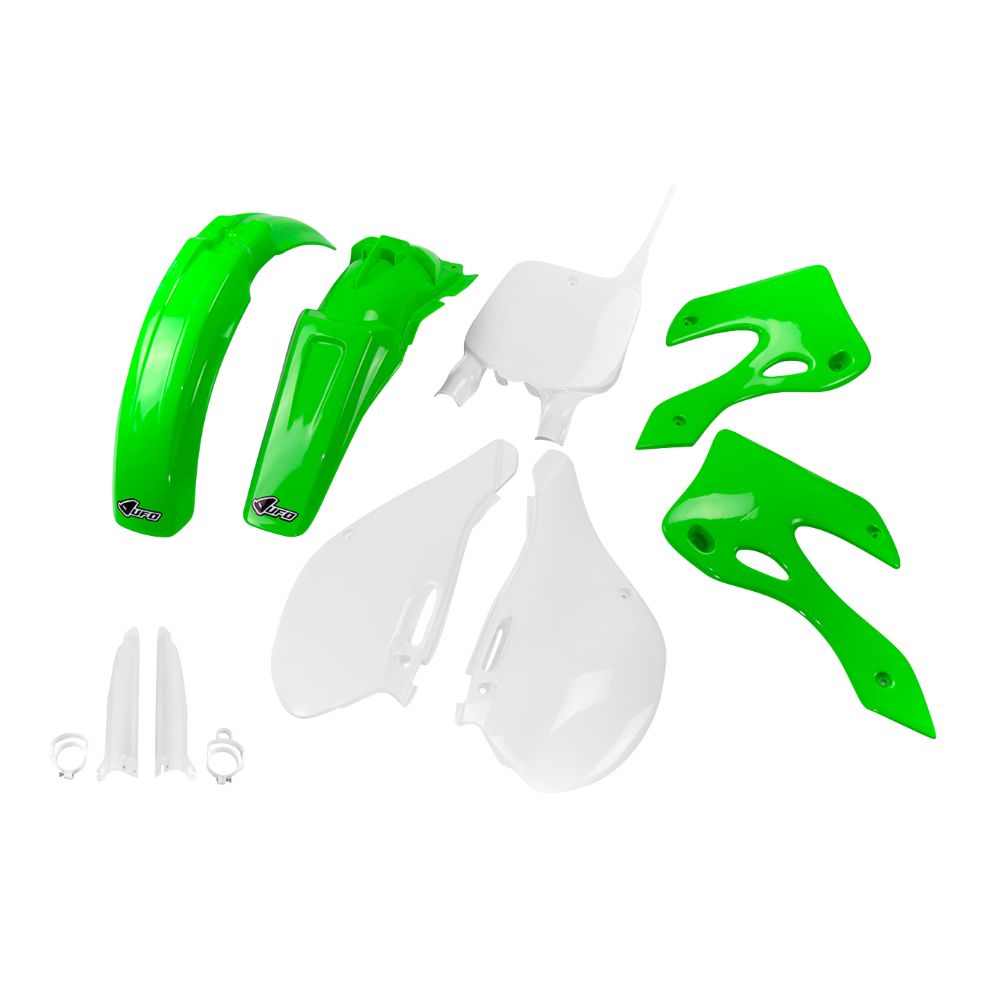 Plastics kit Kawasaki KX 125 (99-02) - colour OEM KAKIT200F-999