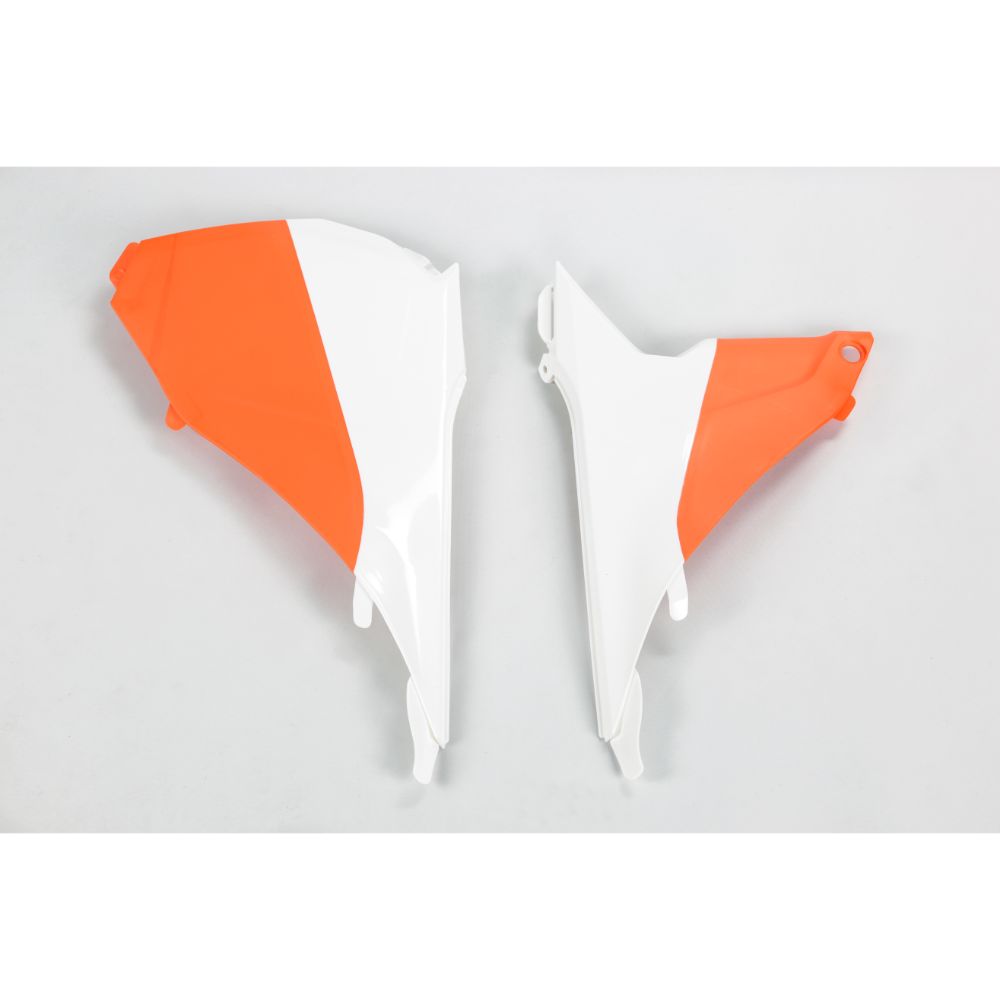 Airbox cover KTM 450 SX-F (13-15) white e orange* KT04053-999W
