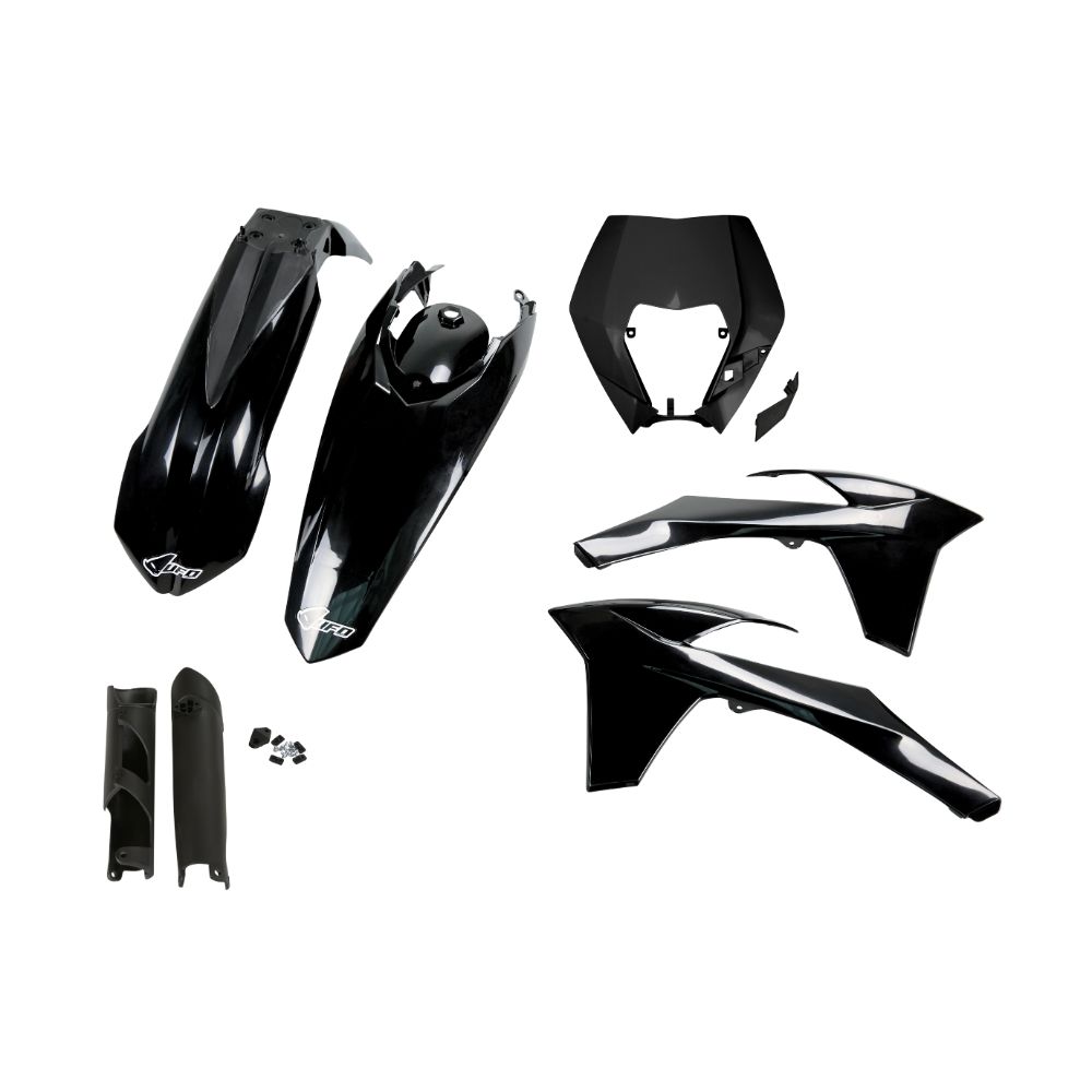 Plastics kit KTM 250 EXC-F (12-13) - colour black KTKIT521F-001