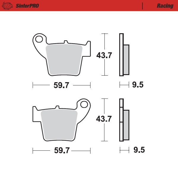 Brake pads Moto Master Honda CRF 250 RX (19-25) rear racing MM-094311