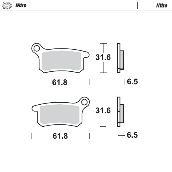 Brake pads Moto Master Husqvarna 65 TC (17-22) front nitro MM-094621