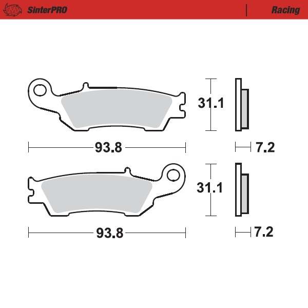 Brake pads Moto Master Fantic 250 XEF (21-22) front racing MM-094911