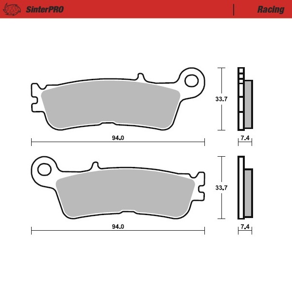 Brake pads Moto Master Fantic 250 XEF (23-25) front racing MM-099811