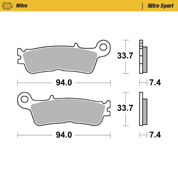 Brake pads Moto Master Yamaha YZ 250 (22-25) front nitro MM-099822