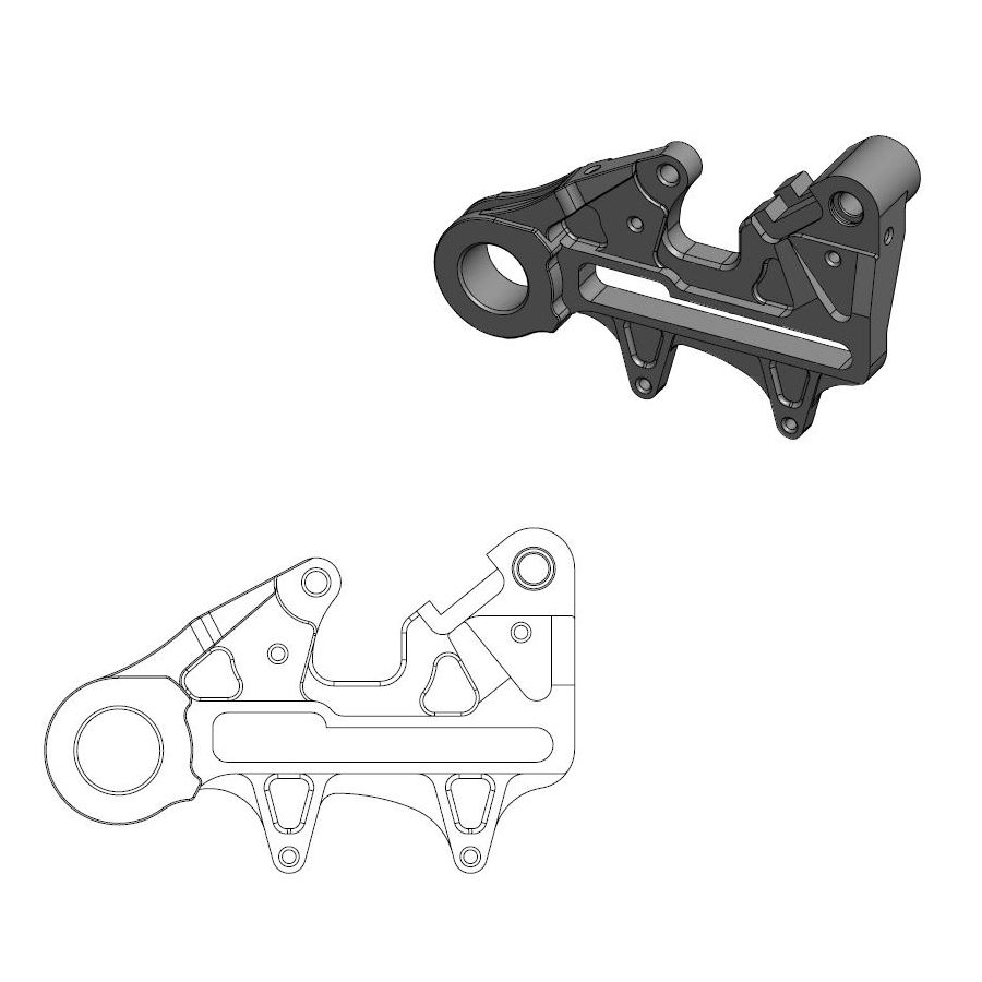 Spacer KTM 125 SX (13-22) rear 240 mm - Moto Master MM-211085