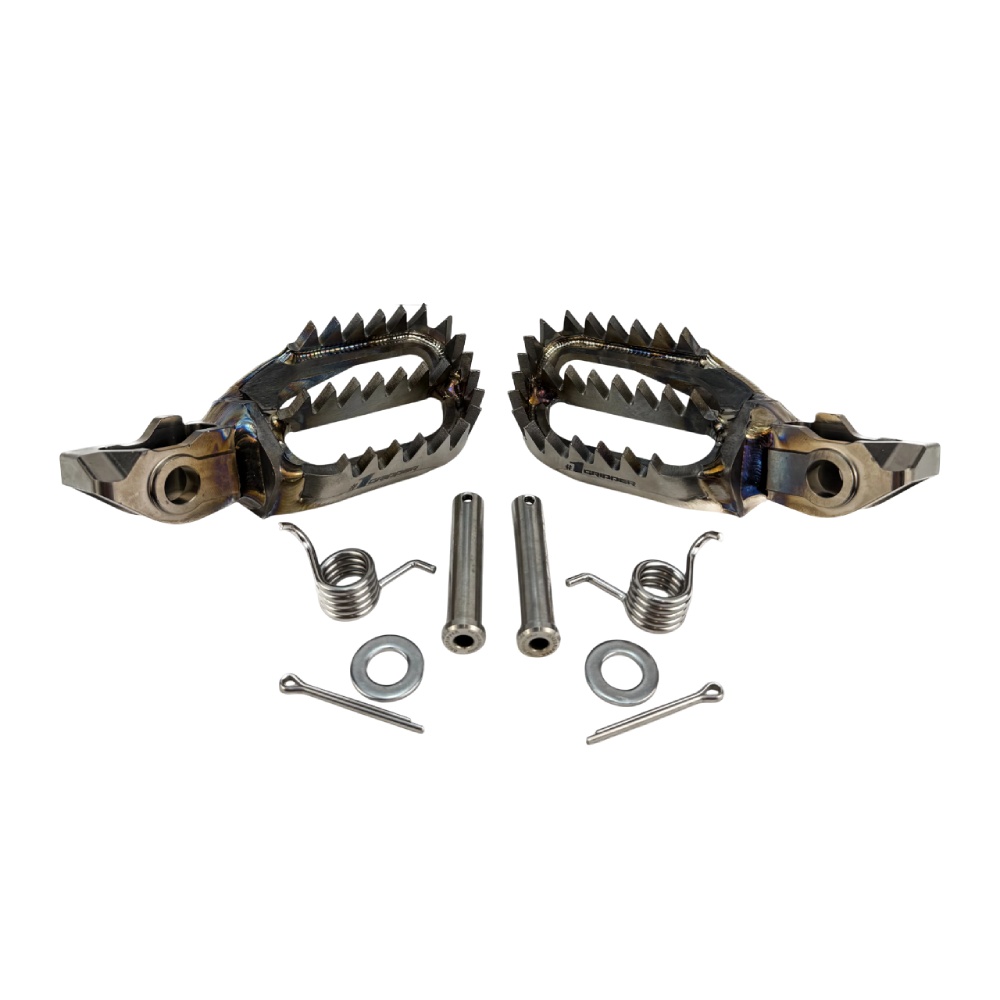 Footpegs titanium KTM 150 EXC (24-25) standard ultra grip OFP-T01B-0D0B