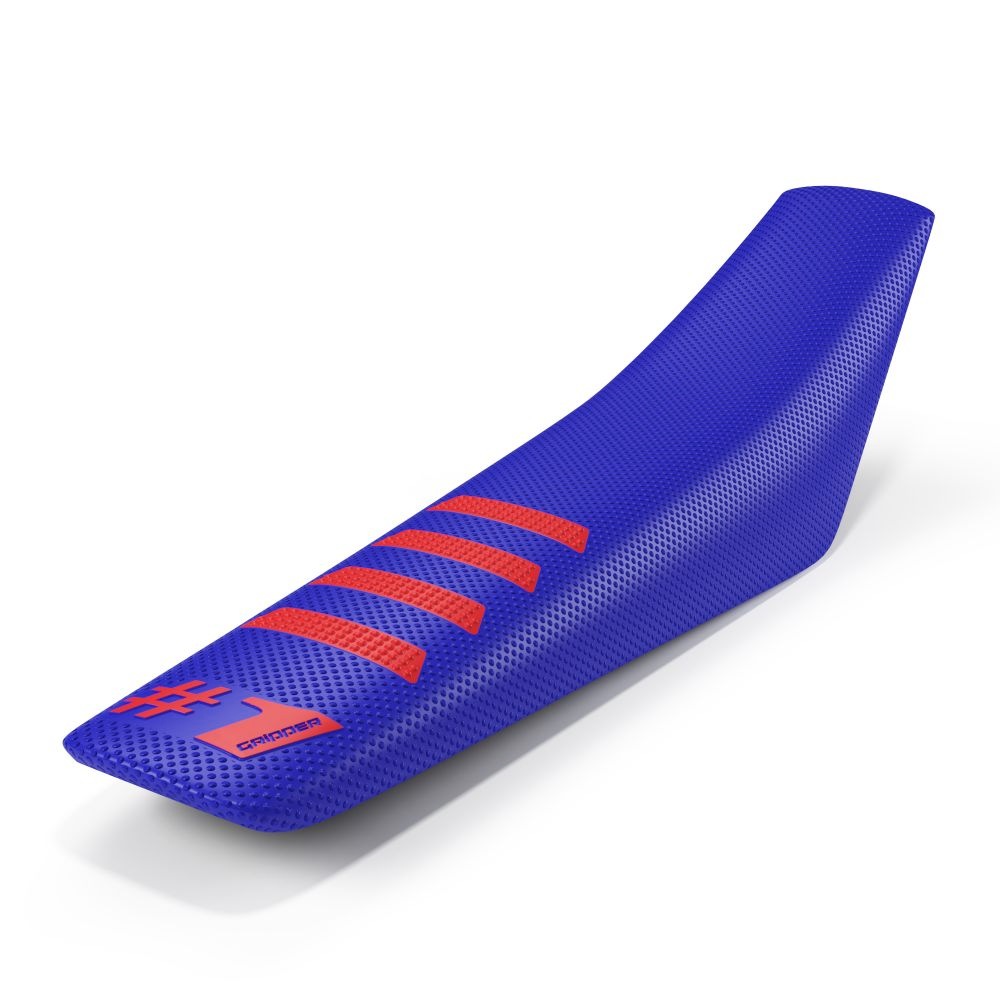 Universal seat cover Onegripper - Ribbed blue and red