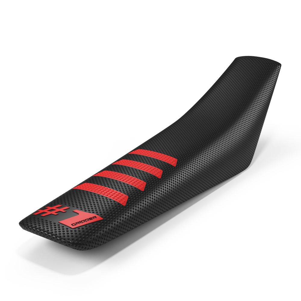 Universal seat cover Onegripper - Ribbed black and red