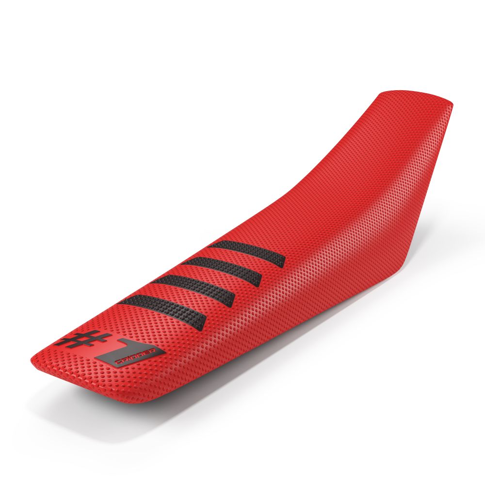 Universal seat cover Onegripper - Ribbed red and black